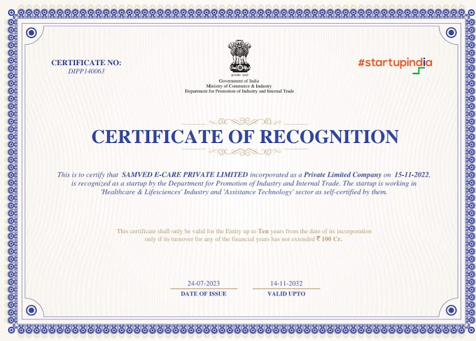 startup india certificate